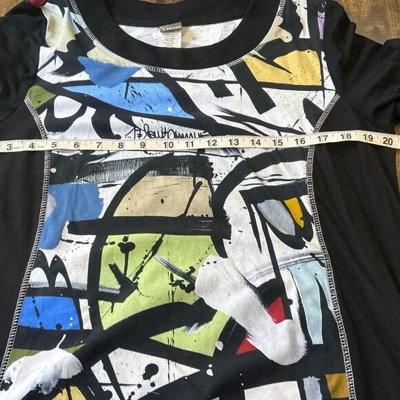 Simply Art by Dolcezza Abstract Dress color block paint XL graffiti DELK OMAHE - Picture 9 of 10